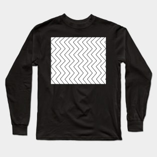 Abstract zigzag - black and white. Long Sleeve T-Shirt